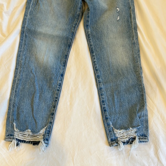 FRAME Le Original Ripped High Waist Crop Jeans - London - Picture 6 of 10